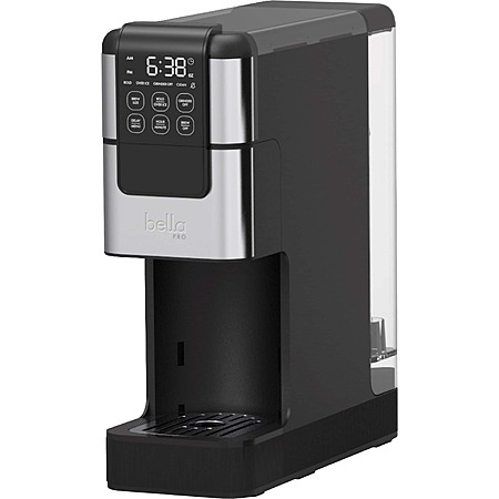 bella PRO - Perfect Grind Programmable Single-Serve Coffee Maker with Integrated Burr Grinder - Stainless Steel $59.99 Bestbuy.com