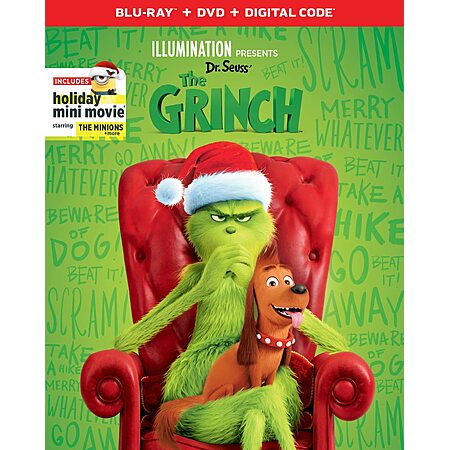 Illumination Presents: Dr. Seuss' The Grinch [Blu-ray] $8.99 Amazon.com