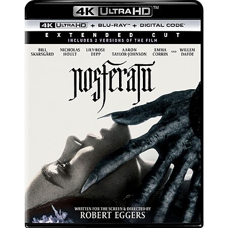 Nosferatu - Extended Cut 4K Ultra HD + Blu-ray + Digital $14.99 Amazon.com