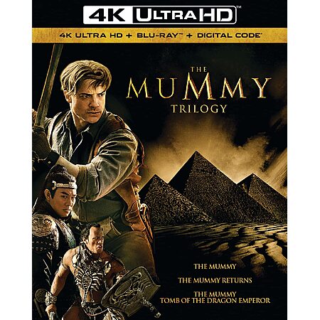 The Mummy Trilogy - 4K Ultra HD + Blu-ray + Digital [4K UHD] $19.99 Amazon.com