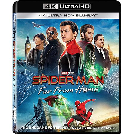 Spider-Man: Far from Home - 4K + Blu-ray + Digital $14.99 Amazon.com ...