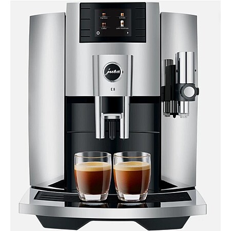 Machine à Café Automatique Jura E8 – Argent – 17 Boissons, Broyeur Intégré (neuve)