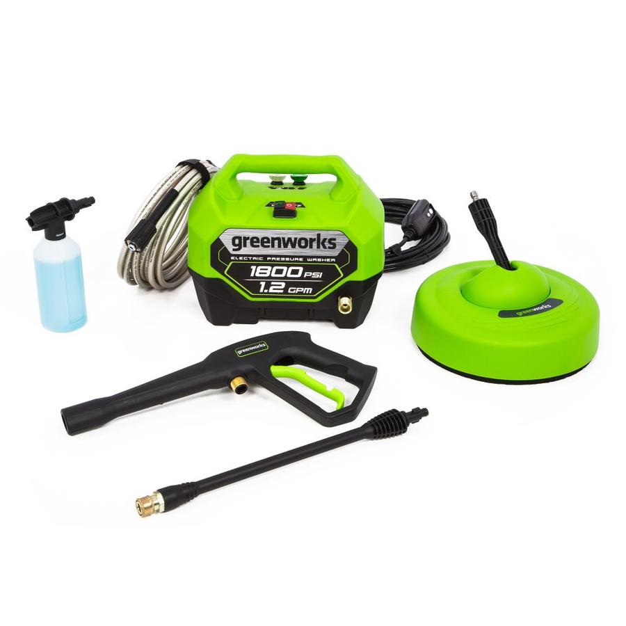 Green works 1800-PSI Electric Pressure Washer w/ Surface Cleaner $99