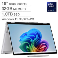 HP OmniBook 7 Flip 2-in-1 AI Laptop: 16" 3K OLED, Intel Ultra 7 258V, 32GB RAM