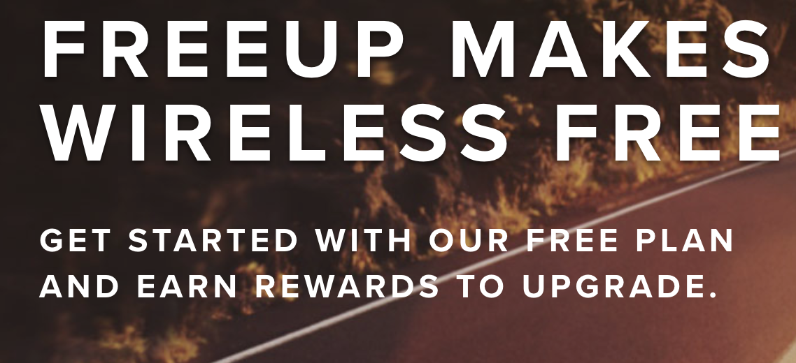 500 minutes talk or text with 100MB data for $0 a month on FreeUp network $1.99
