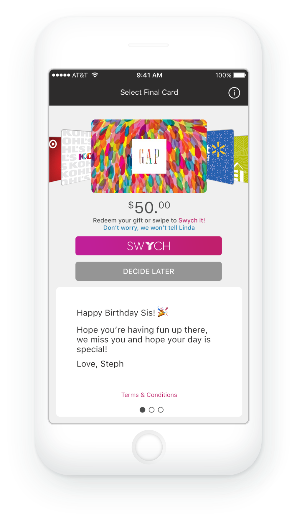 $10 off a $100 Lowe's Gift Card YMMV