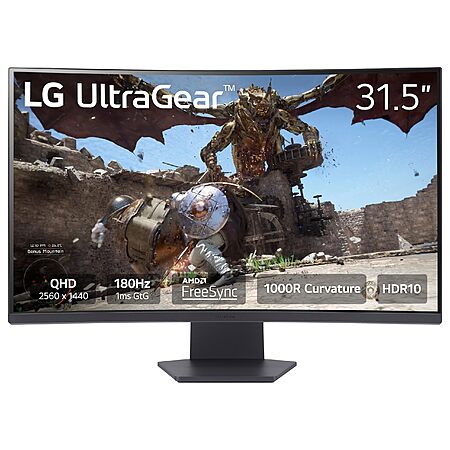 LG 32-Inch Curved Gaming Monitor for $200!
