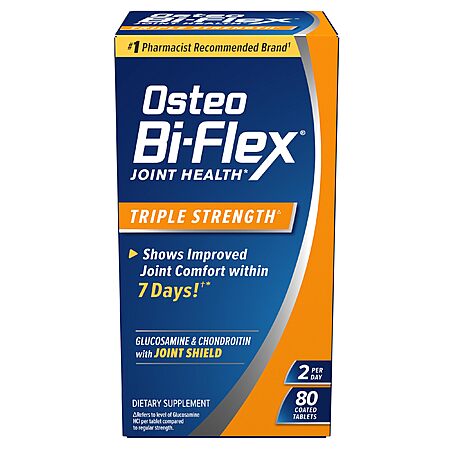 Select Accounts: 80-ct Osteo Bi-Flex Triple Strength Glucosamine Chondroitin Supplement $3.77 w/ S&S