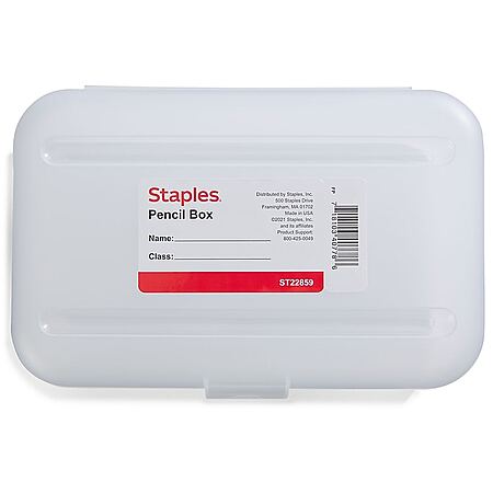 Staples Snap Plastic Pencil Box Case $1 + Free Pickup