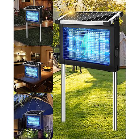 4500V PhatroyYee Solar Bug Zapper w/ 10W Solar Panel & 4000mAh Rechargeable Battery $30 + Free S&H
