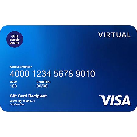 $100 Visa Virtual Gift Card