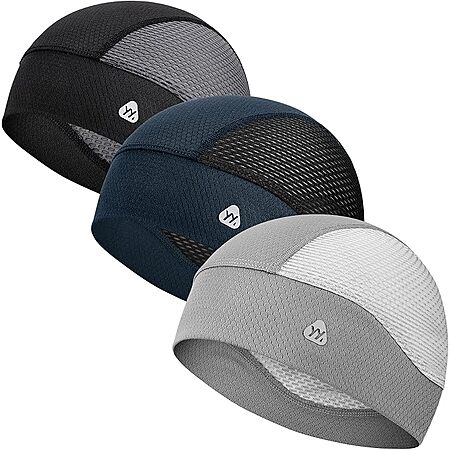 Prime Members: 3-Pc YANIKY Breathable Mesh Skull Cap Helmet Liner $6.45 + Free S&H