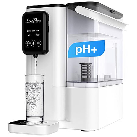 SimPure Y9A UV Alkaline Countertop Reverse Osmosis Water Filter System (300 GPD) $186 + Free S&H