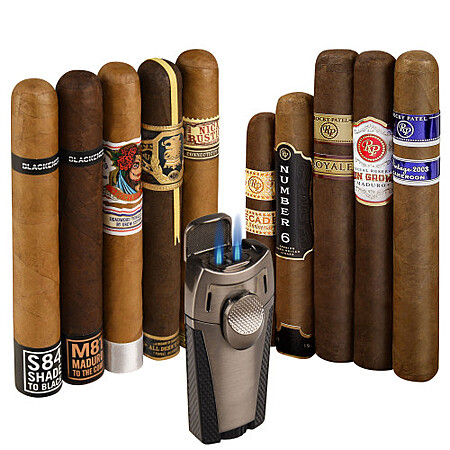 $24.99 Top-Tier Premier Vol. 2 10-Cigar Sampler + Lighter and/or $22.99 Top-Tier Premier 10-Cigar Sampler