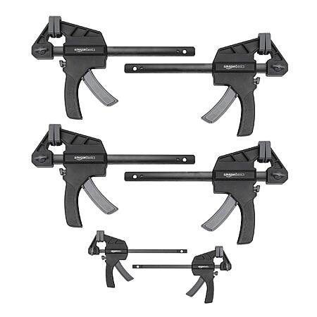 Amazon Basics 6-Piece Trigger Clamp Set, 2 Pack of 4-inch, 4 Pack of 6 ...