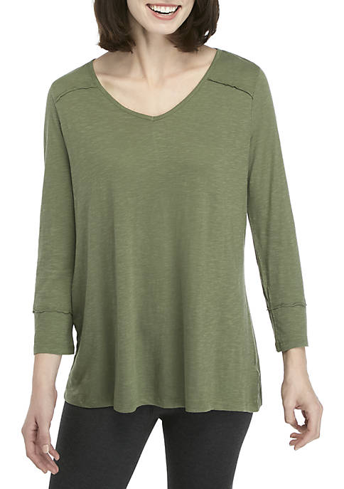 New Directions® 3/4 Sleeve V Neck Top $9.99