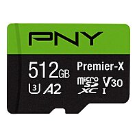 512GB PNY Premier-X Class 10 U3 V30 microSDXC Flash Memory Card