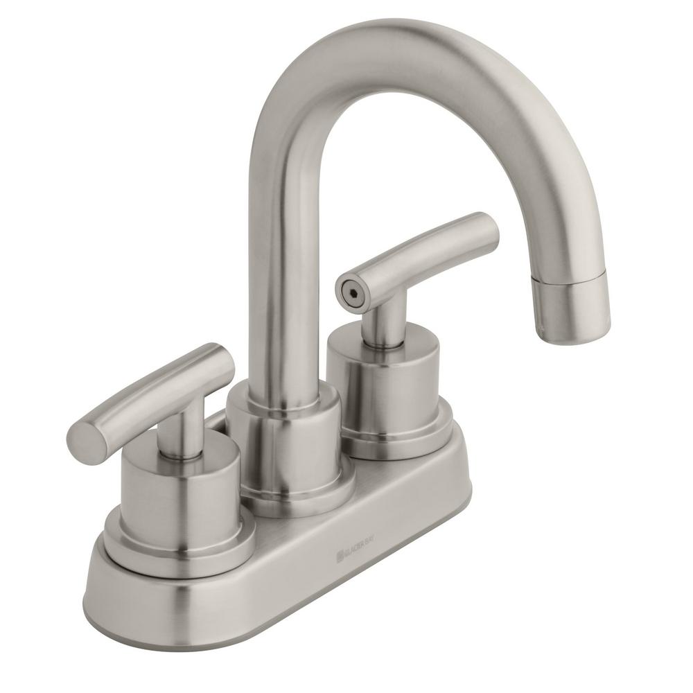 Glacier Bay Dorset 4" Centerset High-Arc Bathroom Faucet (Brushed Nickel) $31 & More + Free Shipping