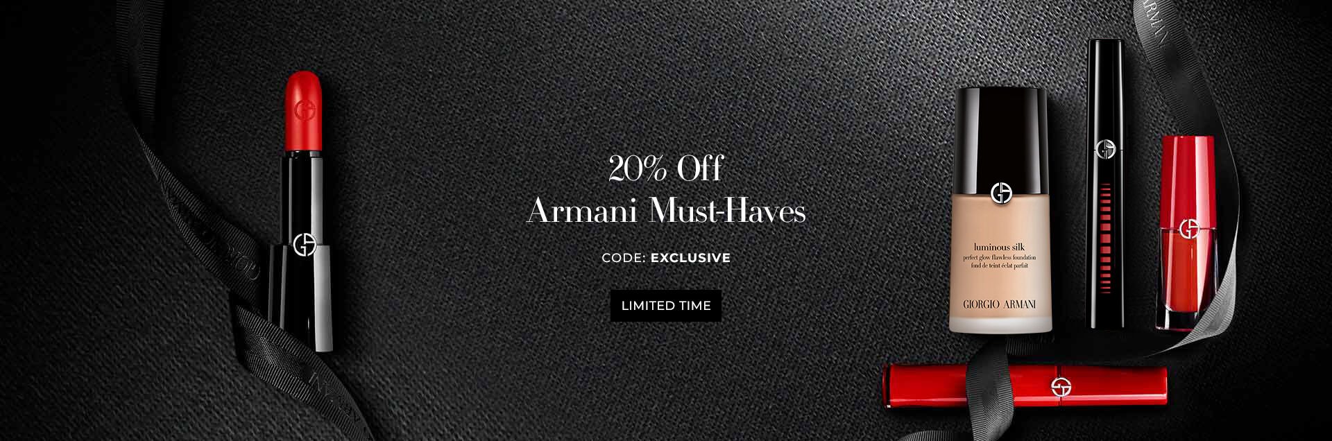 20% off on Armani Prive fragrances for the first time ever