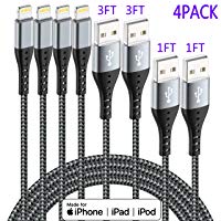 Apple 4-Pk IDiSON MFi Certified Fast Charger Cable SD459 $6.4