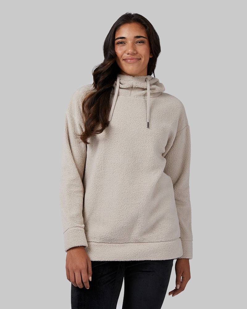 32 Degrees Women s Shorthair Sherpa Pullover Hoodie 3 Colors Size XS XXL 10 Free Shipping