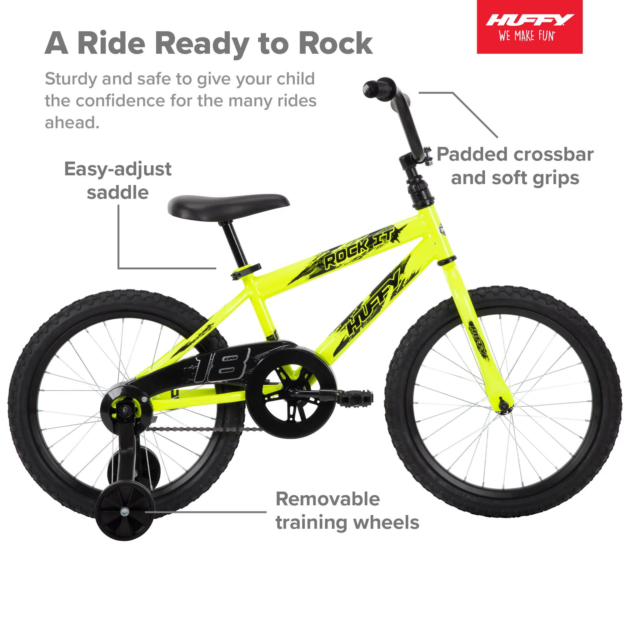 Huffy Kids Rock It Bike 18 Yellow or 20 Blue 58 Free Shipping