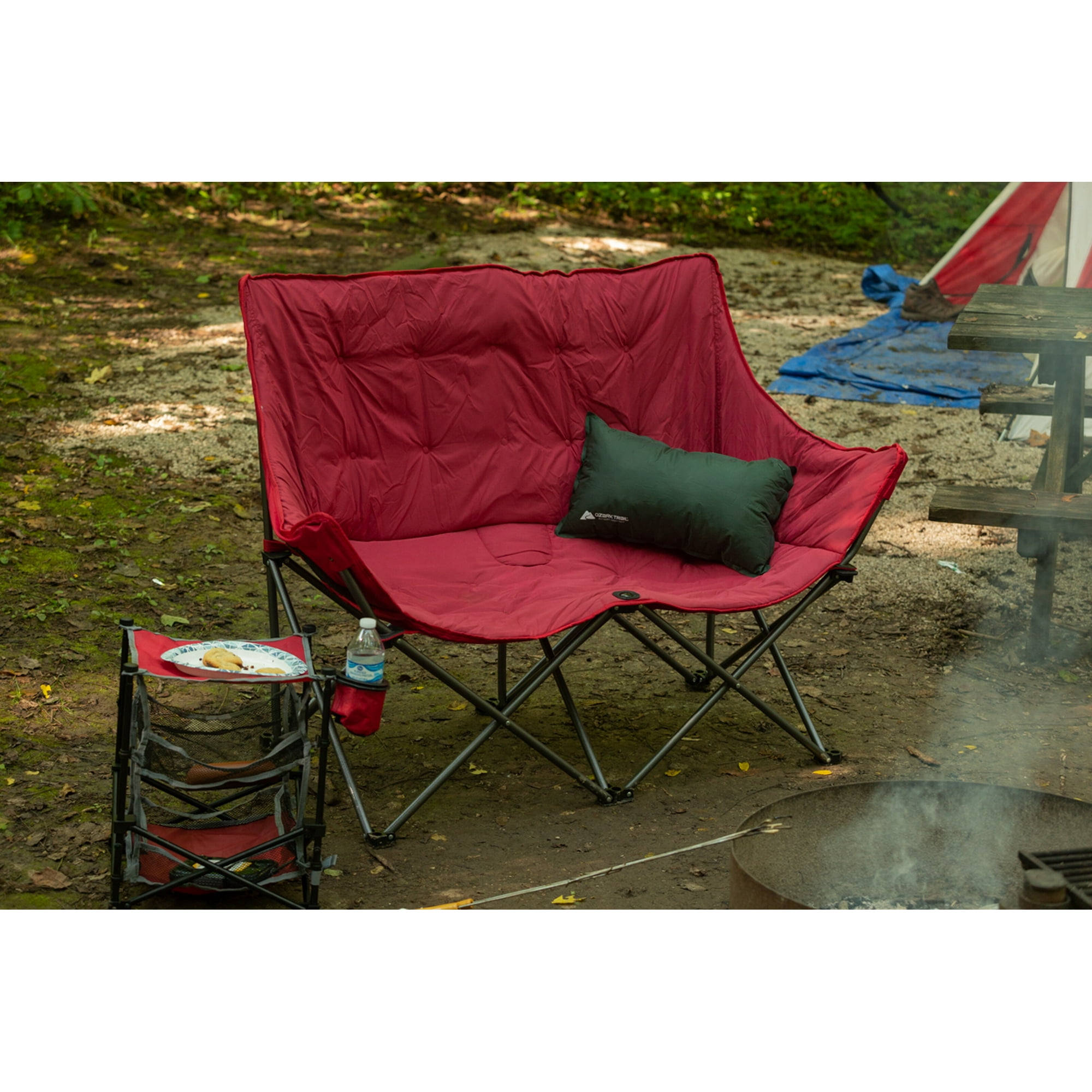 Ozark Trail Loveseat Camping Chair Red 30 Free Shipping w Walmart or 35 25