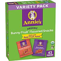 42-Count 0.7-Oz Annie's Organic Berry Patch & Summer Strawberry Bunny Fruit Snacks