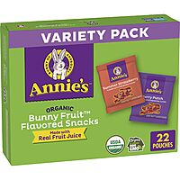 22-Count Annie's Organic Bunny Fruit Snacks (Variety) $6.59 w/ S&S + Free Shipping w/ Prime or on $35+