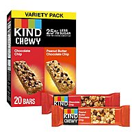 20-Count 0.81-Oz KIND Chewy Granola Bars (Chocolate Chip & PB Chocolate Chip)