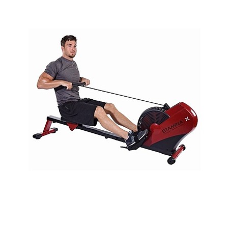 Stamina 35-1401 ATS Foldable Air Rower Machine w/ Smart Workout App ...