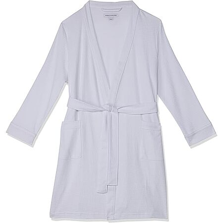 Amazon Essentials Women's Lightweight Waffle Robe (Bright White) $10.70 ...