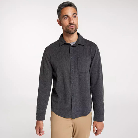 VRST Men's Textured Knit Button Down Shirt (Charcoal Herringbone, Size S-XXL) $11.88 + Free Shipping