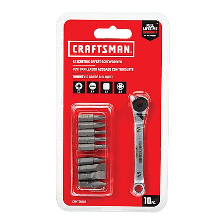 10-Piece Craftsman Ratcheting Offset Screwdriver Set $10.99 + Free Shipping w/ Prime or on $35+