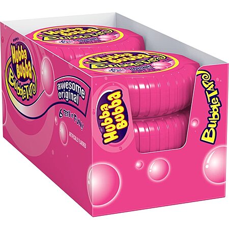 6-Pack Hubba Bubba Bubble Gum Tape (Awesome Original) $5.70 w/ S&S + Free Shipping w/ Prime or on $35+