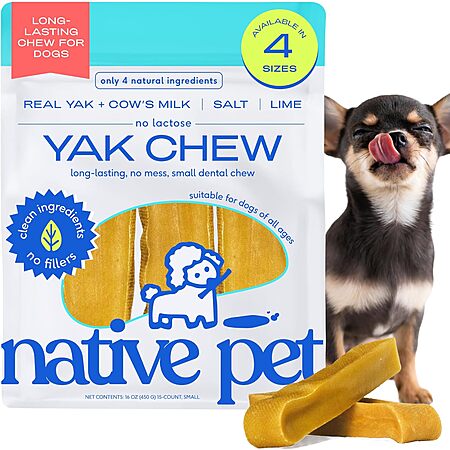 15-Pack Yak Cheese Dog Chews Just $16.89!