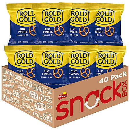 40-Pack Rold Gold Pretzels for $11.75!