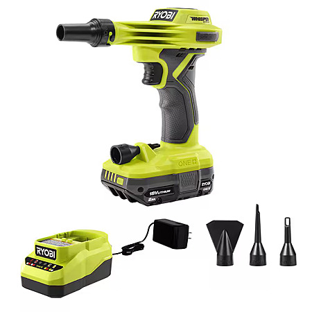 RYOBI ONE+ 18V High Volume Inflator Kit with 2. 0Ah Battery and Charger ...