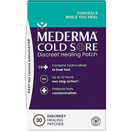 30-Count Mederma Cold Sore Discreet Healing Patches $9.50 w/ Subscribe & Save