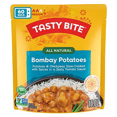 Select Accts: 6-Pk 10-Oz Tasty Bite Indian Bombay Potatoes Microwaveable Entree $11.60 w/ Subscribe & Save