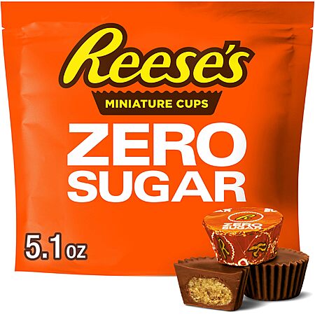 5.1-Oz Reese’s Zero Sugar Miniatures Chocolate Peanut Butter Cups $5.05 w/ Subscribe & Save