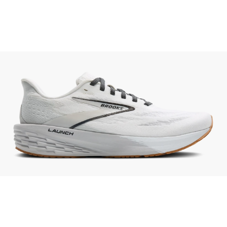 Brooks Men's or Women's Launch 11 Road-Running Shoes (White/Grey/Black) $83.85 + Free Shipping
