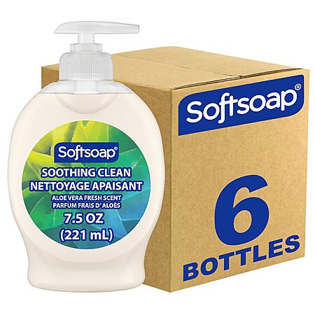 6-Pk 7.5-Oz Softsoap Soothing Clean Liquid Hand Soap (Aloe Vera)