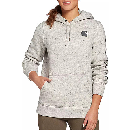 Carhartt Women’s Clarksburg Graphic Hoodie (Charcoal Nep, Size XS-L)