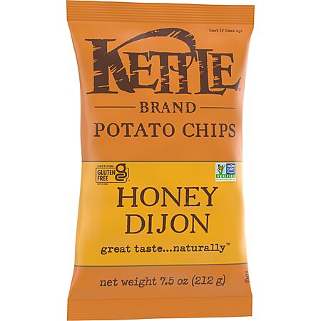 Select Accounts: 7.5-Oz Kettle Brand Potato Chips (Honey Dijon) $2.50 w/ S&S