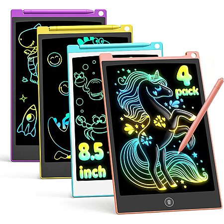 4-Pack 8.5" Tecjoe LCD Writing & Drawing Boards $5.99 + Free Shipping w/ Prime or on $35+