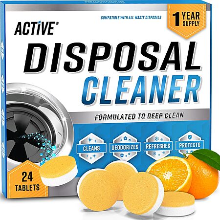 24-Count ACTIVE Garbage Disposal Cleaner & Deodorizer Tablets (Citrus) $12.72 w/ S&S + Free Shipping w/ Prime or on $35+