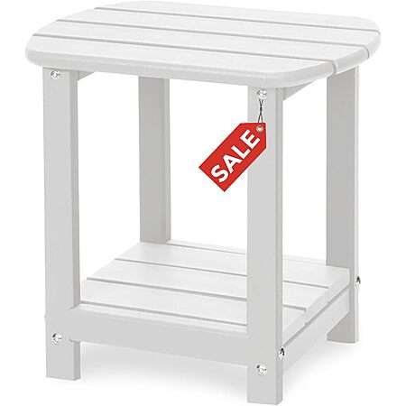 Gardenstar Adirondack HDPE Outdoor Side Table (Blue or White) $33.74 + Free Shipping w/ Prime or on $35+