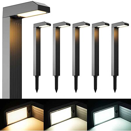 6-Pack Coxseni Solar Waterproof Lights w/ 3 Color Modes $24.99 + Free Shipping w/ Prime or on $35+
