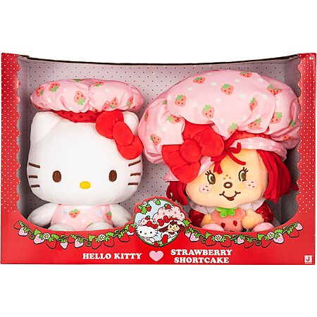 2-Pack Jazwares Strawberry Shortcake x Hello Kitty 8" Plush Toys $12.99 + Free Shipping w/ Prime or on $35+